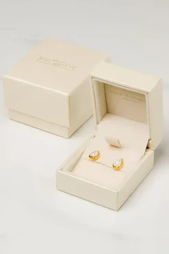 Gift Packaged 'Celine' 18ct Yellow Gold Plated 925 Silver Teardrop Earrings