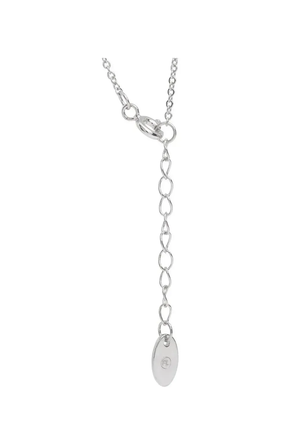 Gift Packaged 'Cosmos' Rhodium Plated 925 Silver Pearl Necklace