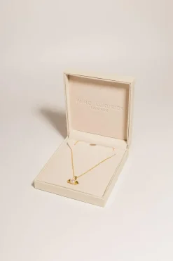Gift Packaged 'Everleigh' 18ct Yellow Gold 925 Silver & Pearl Necklace