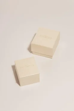 Gift Packaged 'Lysha' 18ct Yellow Gold Plated 925 Silver Cone & Freshwater Pearl Stud Earrings