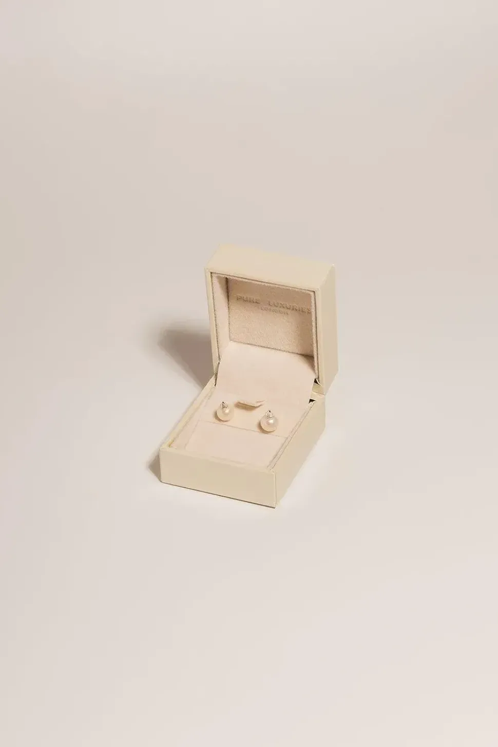 Gift Packaged 'Lysha' 925 Silver Cone & Freshwater Pearl Stud Earrings
