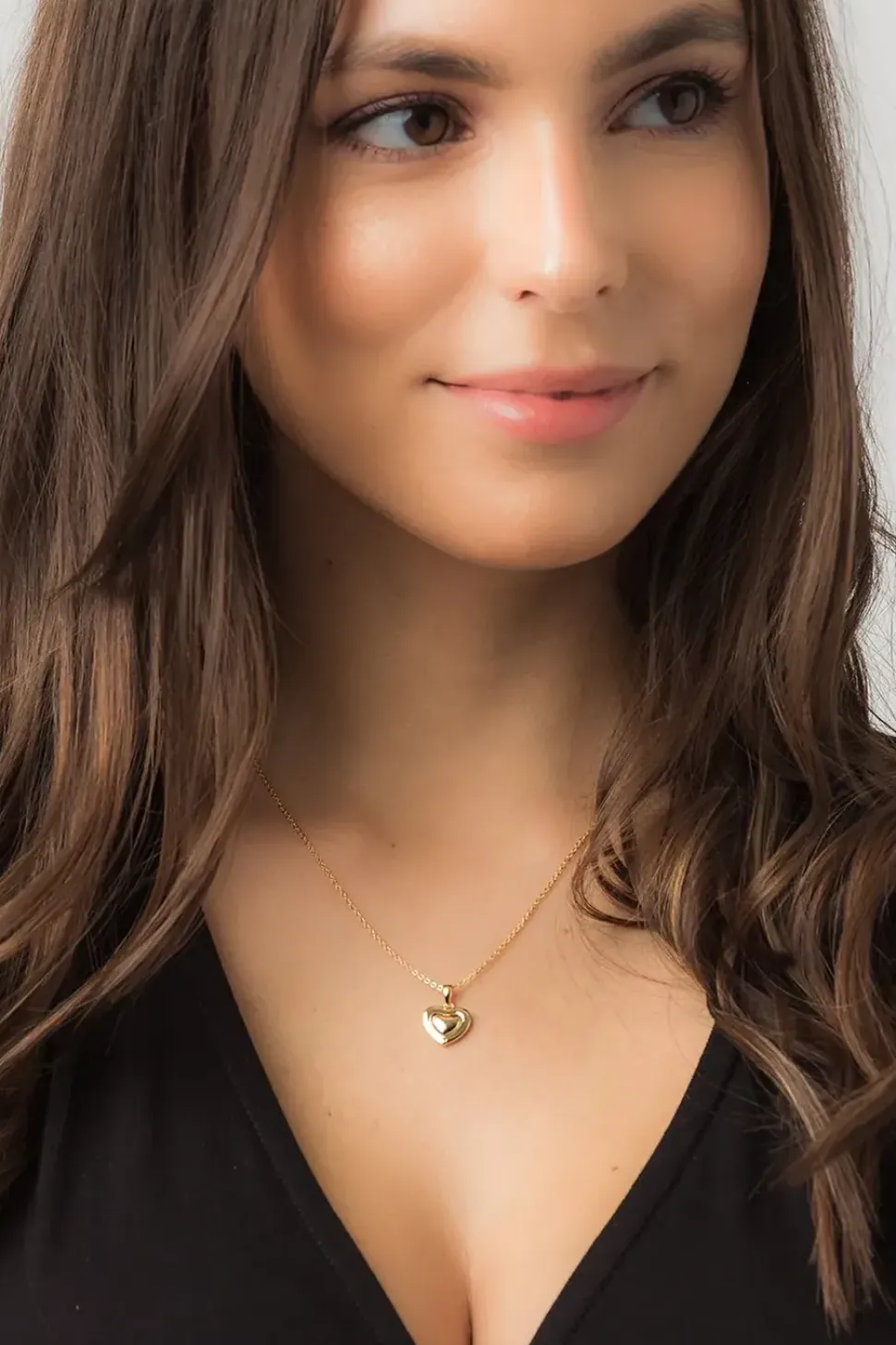 Gift Packaged 'Sumner' 18ct Yellow Gold Plated 925 Silver Heart Pendant Necklace