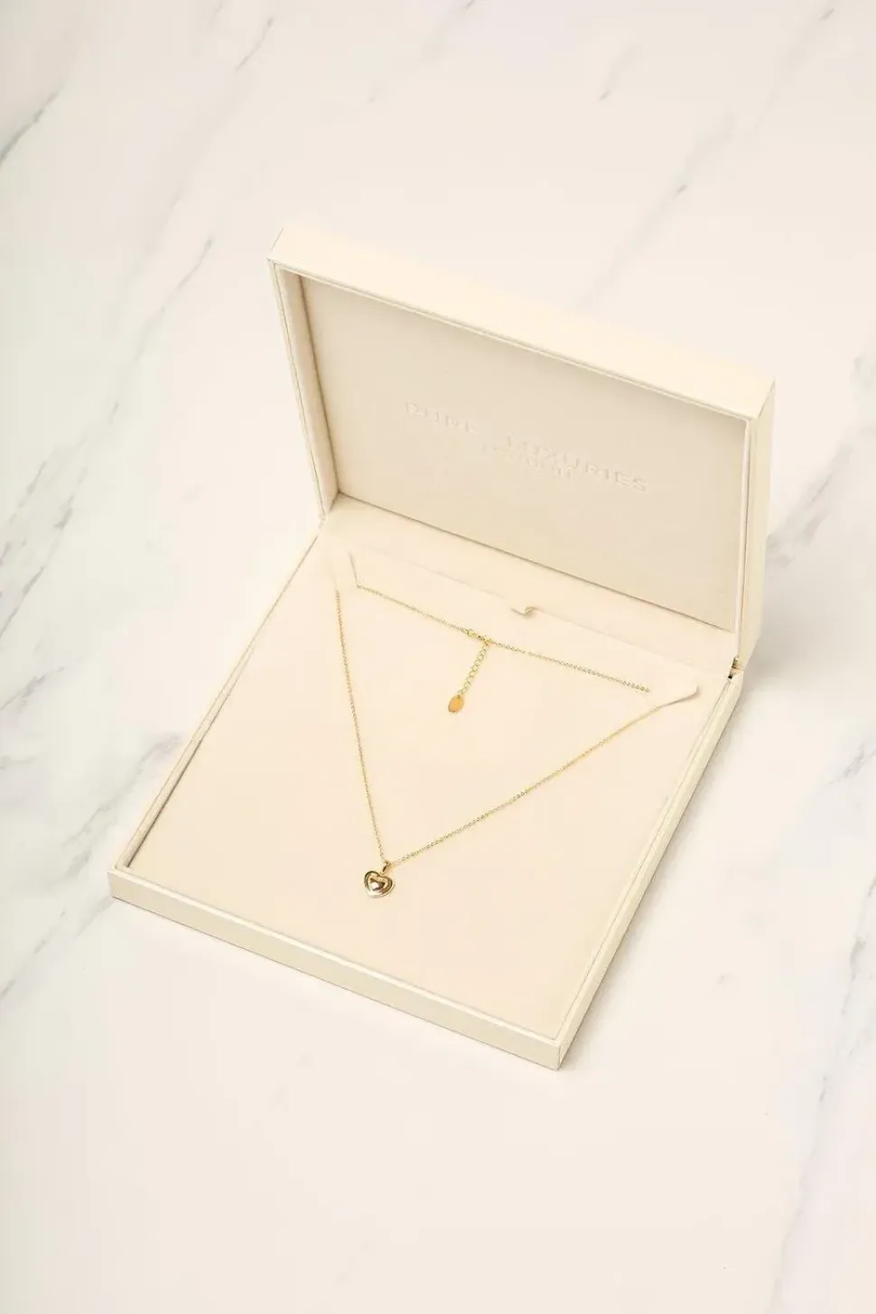 Gift Packaged 'Sumner' 18ct Yellow Gold Plated 925 Silver Heart Pendant Necklace