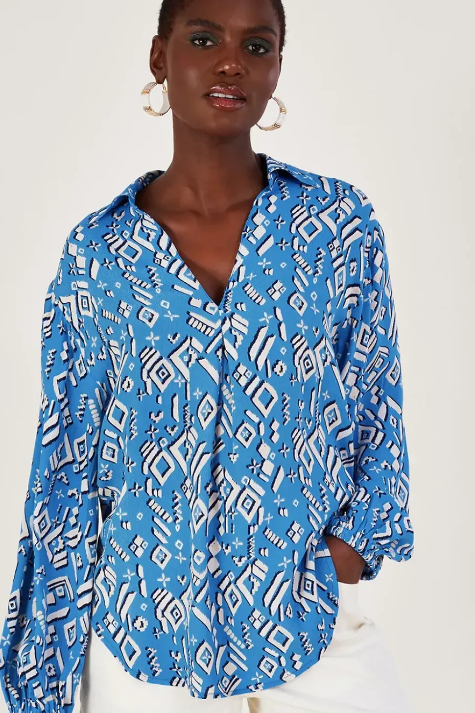 Gigi Print Blouse in Sustainable Viscose