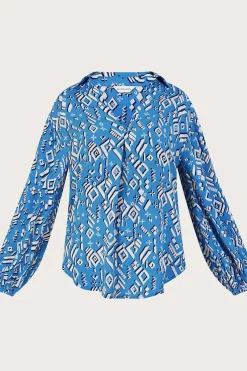 Gigi Print Blouse in Sustainable Viscose