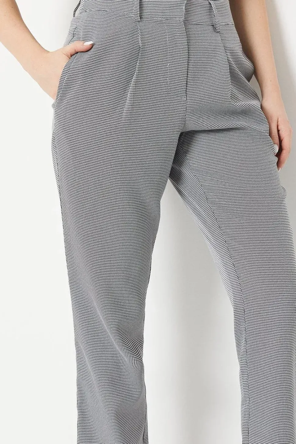 Gingham Kickflare Trousers