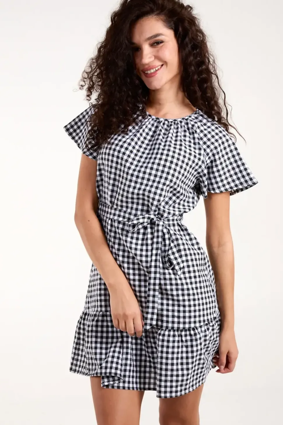 Gingham Mini Dress