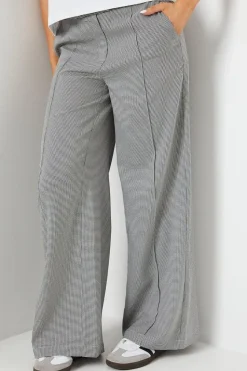 Gingham Wide Leg Trouser