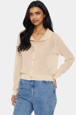 GizetteSZ Collar Button Cardigan-