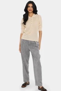 GizetteSZ Half Sleeve Polo Pullover-
