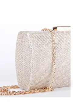 Glitter 'Dionne' box clutch bag
