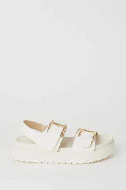 Glow Double Buckle Chunky Sandals