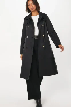 Gold Button Trench Coat