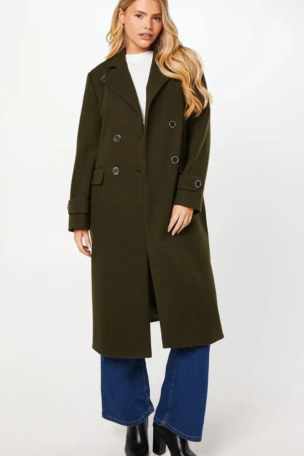 Gold Trim Maxi Coat