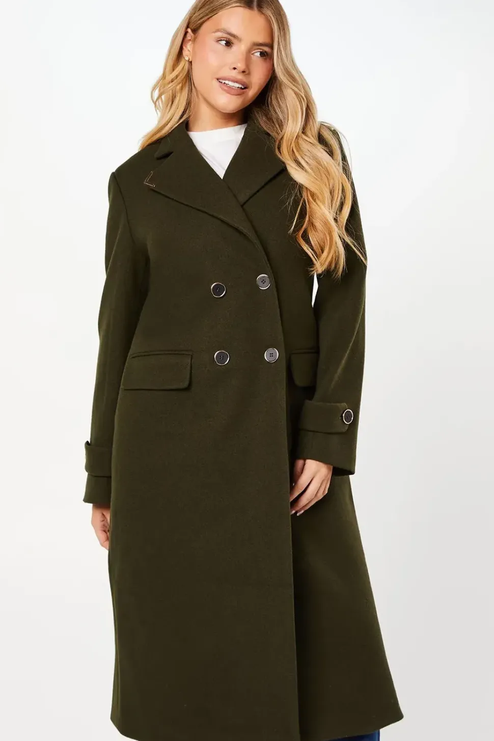 Gold Trim Maxi Coat