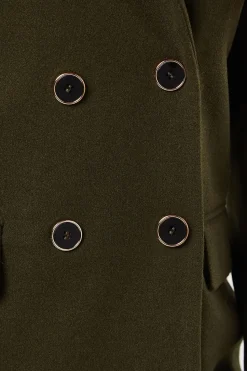 Gold Trim Maxi Coat
