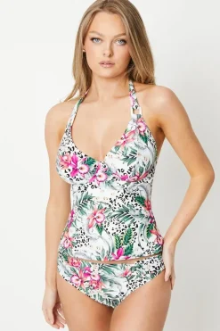 Gorgeous DD+ Jungle Non Pad Plunge Tankini Top