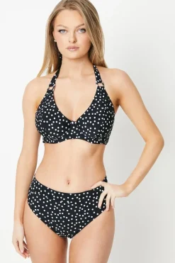 Gorgeous DD+ Spot Plunge Non Pad Bikini Top