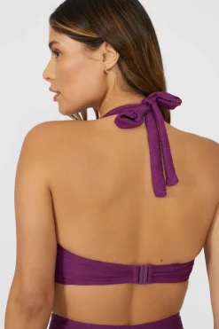 Gorgeous Textured Non Pad Balcony Bikini Top