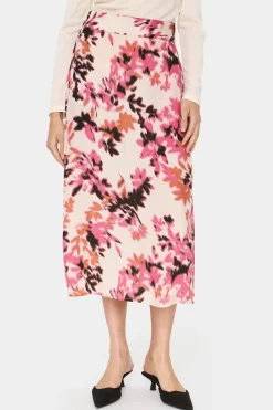 GracySZ A-line Fit Printed Midi Skirt-