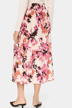 GracySZ A-line Fit Printed Midi Skirt-