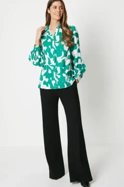 Green Abstract Shirt