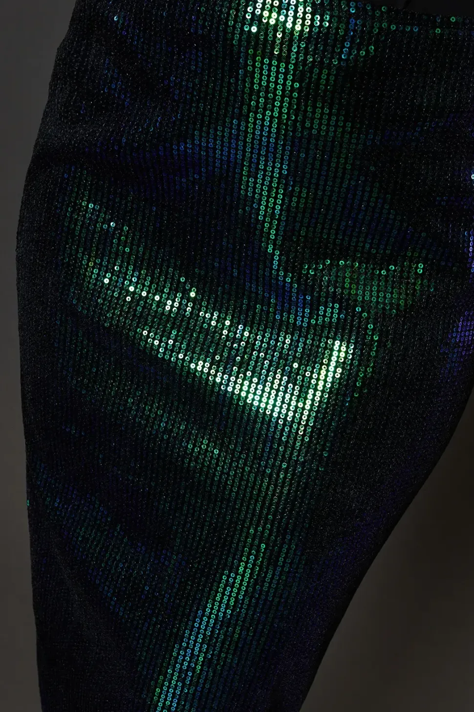 Green Sequin Midi Skirt