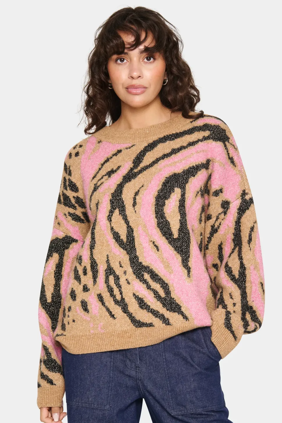 GucciaSZ Printed Casual Fit Pullover-