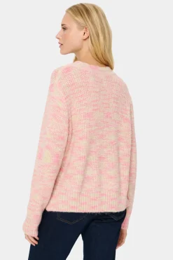 GustaSZ Crew Neck Melange Knit Pullover-