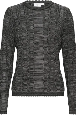 GwenSZ Slim Fit Textured Stripe Pullover-