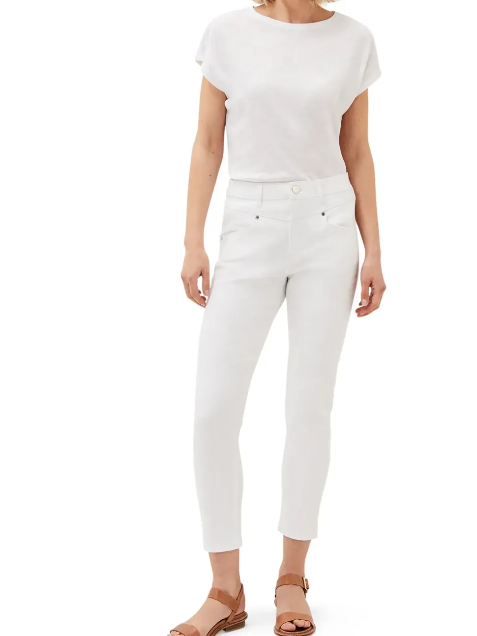 Hailee Topstitch Skinny Jeans-