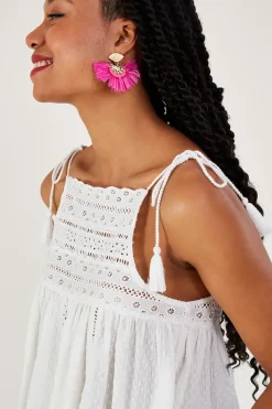 Halter High Neck Detail Cami