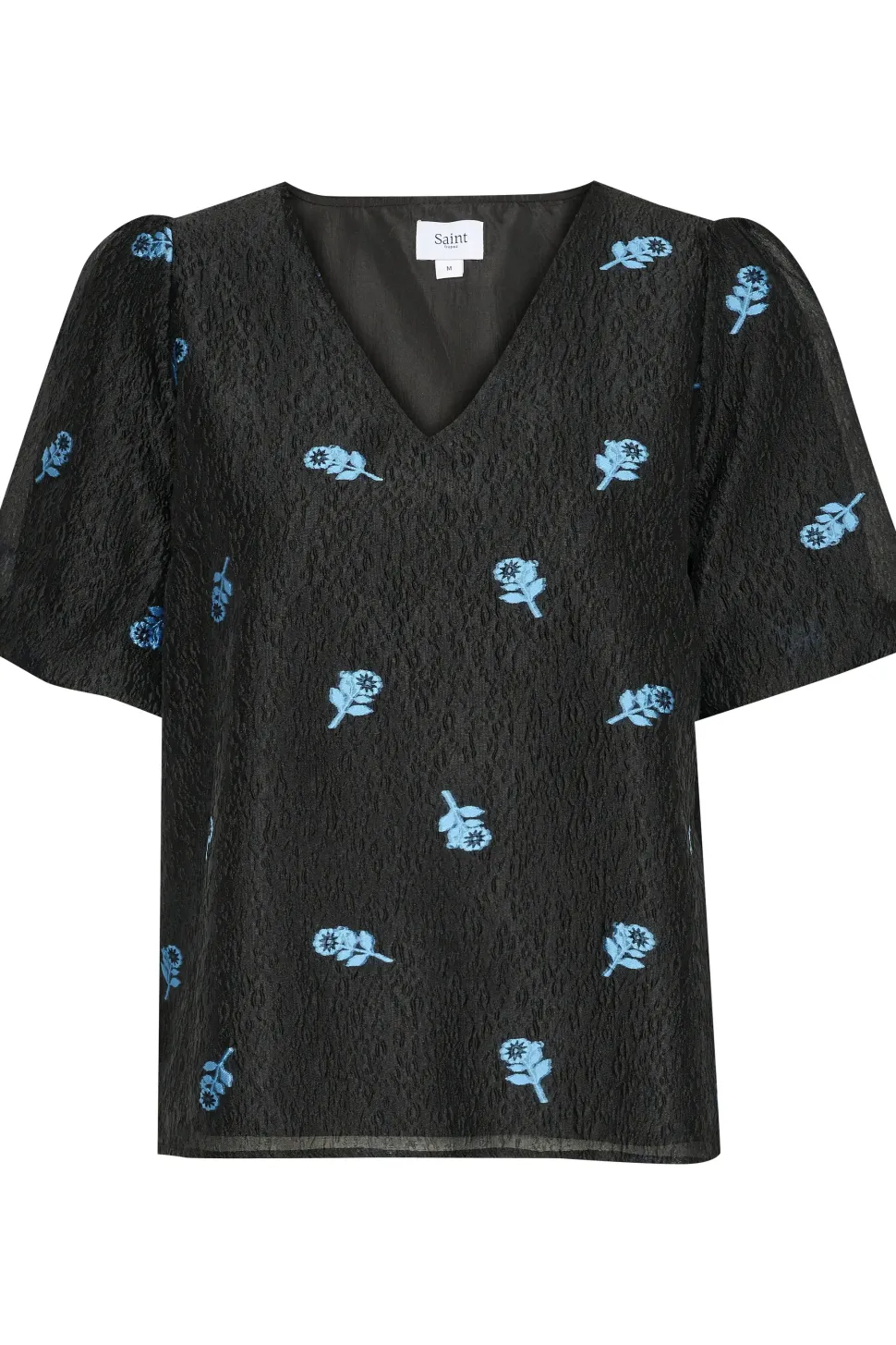 HannahSZ Blouse V-neck Short Sleeves-
