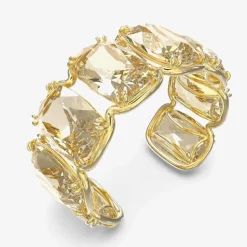 Harmonia Gold Tone Plated Yellow Crystal Bangle 5616521