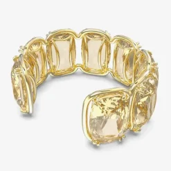 Harmonia Gold Tone Plated Yellow Crystal Bangle 5616521