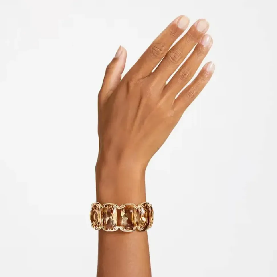 Harmonia Gold Tone Plated Yellow Crystal Bangle 5616521
