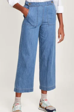 Harper Crop Wide Leg Pull-On Jeans Regular Length