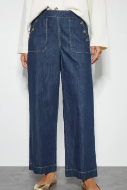 Harper Short Wide Leg Crop Jeans