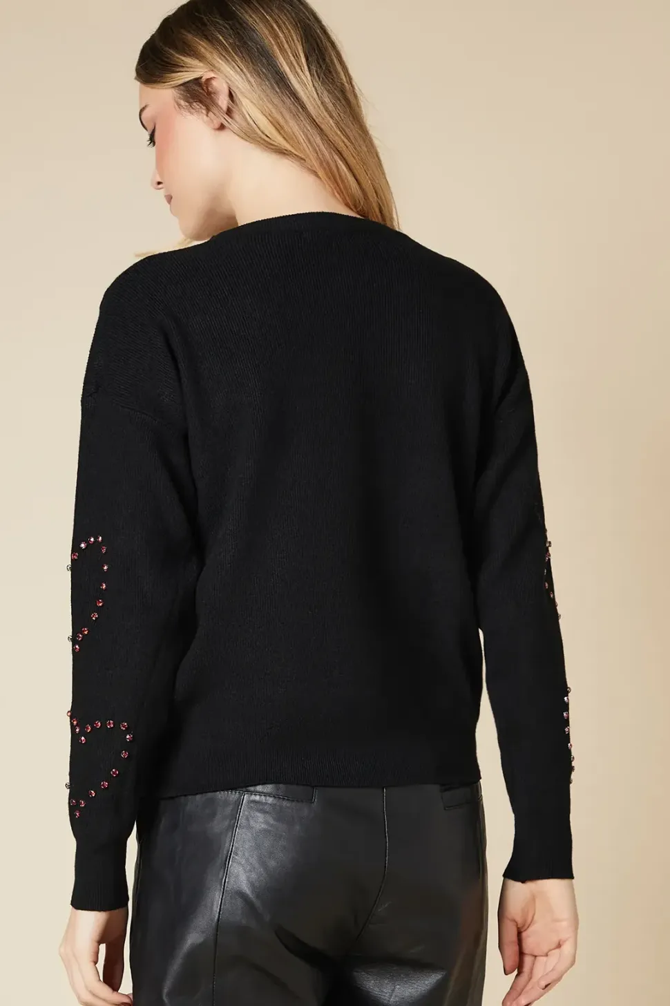 Heart Detail Crew Neck Jumper