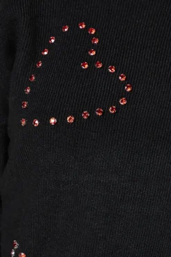 Heart Detail Crew Neck Jumper
