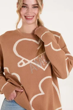 Heart Print 'Amour' Jumper