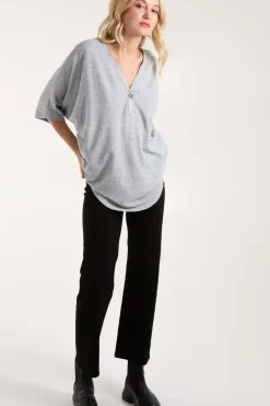 Heart Zip Front Top