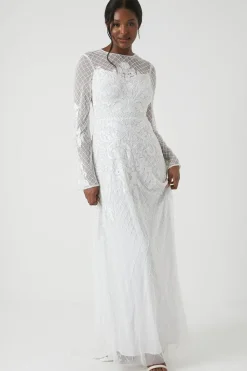 Heavily Embellished Boho Wedding Dress