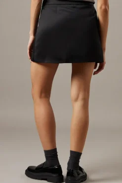 Heavy Satin Micro Mini Skirt