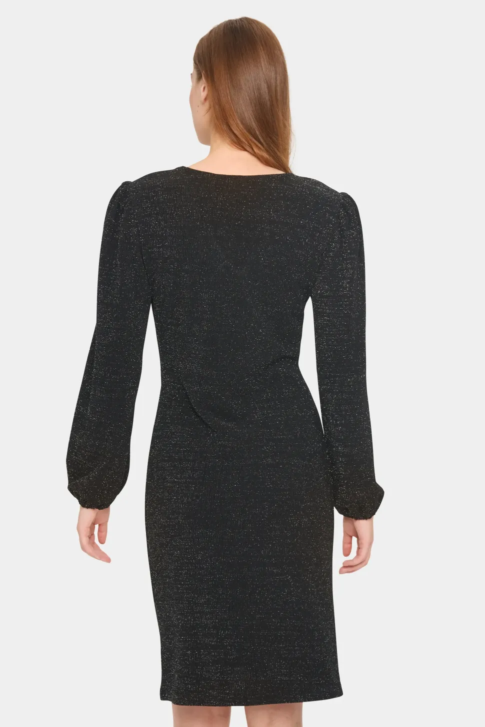 HelaSZ Slim Fit V-neck Glitter Dress-