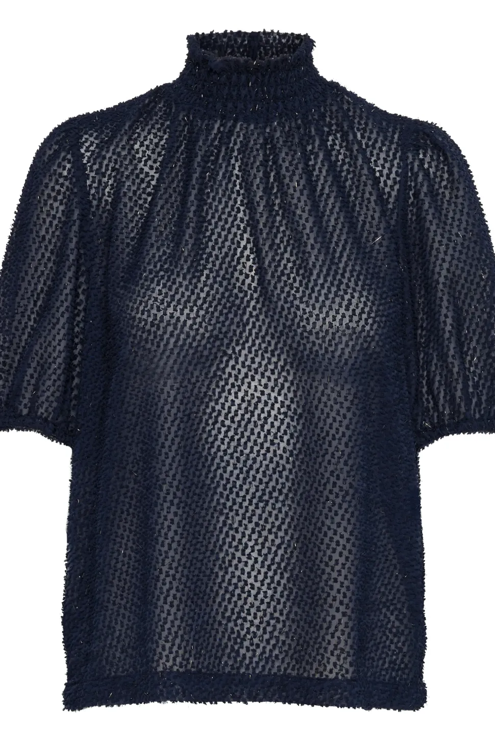 HelmaSZ Blouse Smock Neck Casual Fit-