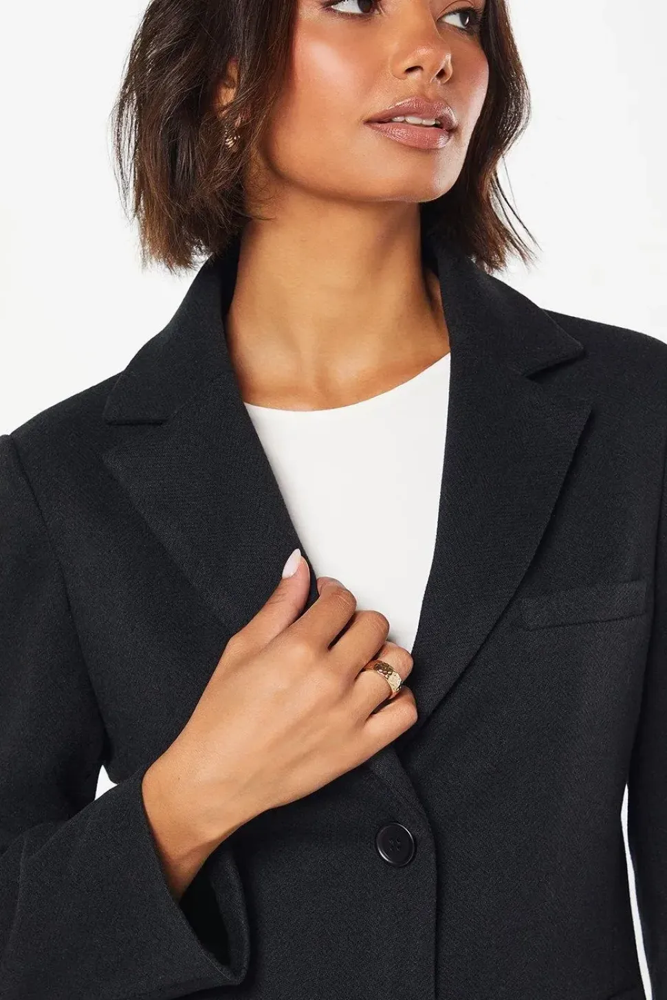Herringbone Oversized Blazer