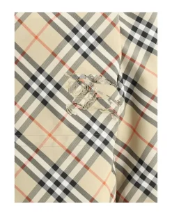 High Collar Jacket with Adjustable Drawstring Hood and Archive Check
