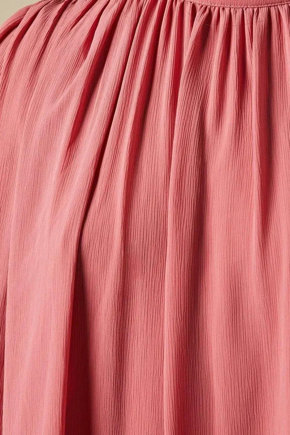 High Neck Chiffon Mini Dress