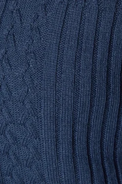 High Neck Pointelle Jumper